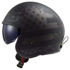 Richa OF599 Spitfire Black Flag Motorhelm -Richa 019479 114 3 LS2 OF599 Spitfire Flag