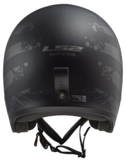 Richa OF599 Spitfire Black Flag Motorhelm -Richa 019479 114 7 LS2 OF599 Spitfire Flag