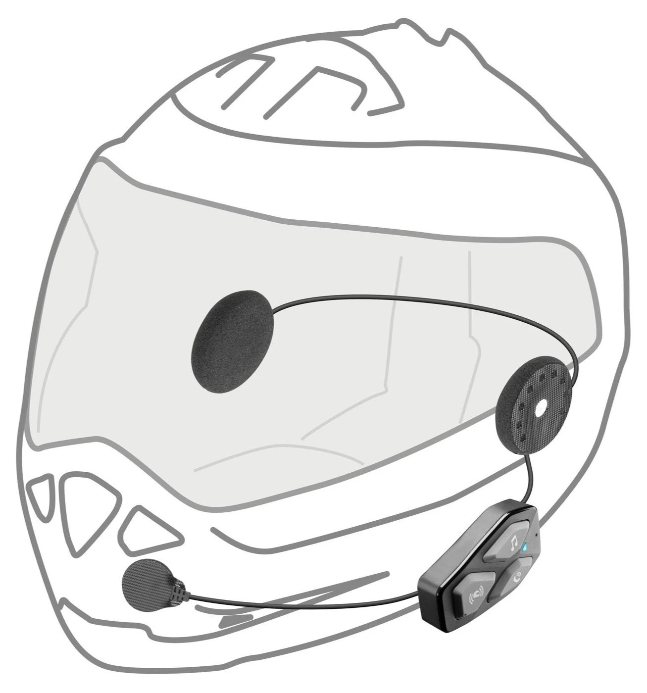 Richa U-COM 3 Bluetooth Headset 3 Richa U-COM 3 Bluetooth Headset - Afbeelding 3