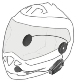 Richa U-COM 8R Mesh 2.0 Headset -Richa 027956 000 5 Interphone U COM8R Bluetooth Headset